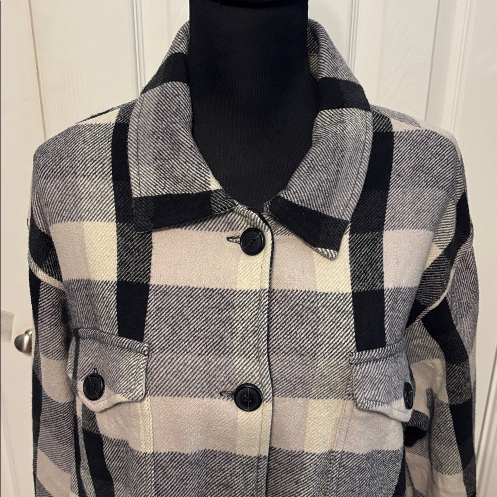Lucky Brand Flannel Shacket - Picture 2 of 10